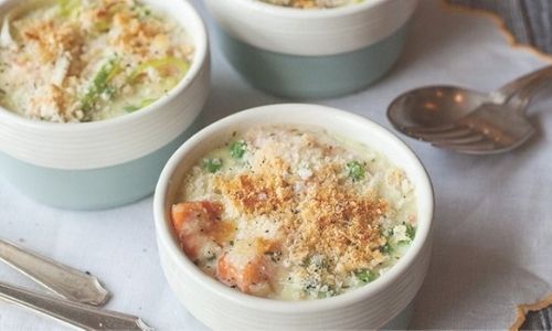 Mini Salmon And Leek Pies